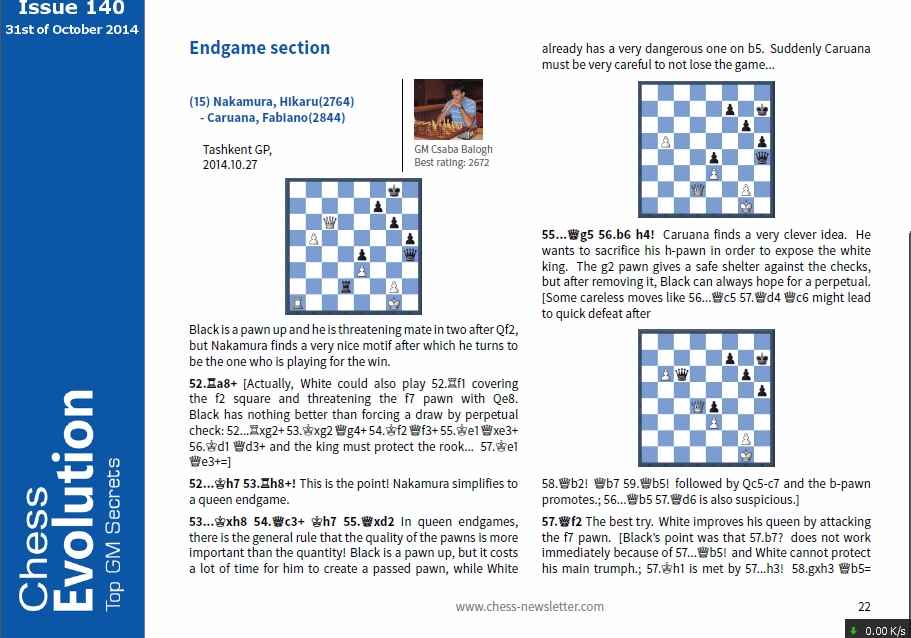مجله شطرنج 140-Chess Evolution اسرار استاد بزرگ با تکامل بالا